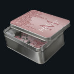 Luxe Roos Gold Dripping Glitter Monogram Puzzel<br><div class="desc">Meisjes Roos Gold Sparkle Glitter druipt Monogram Puzzle met mode faux blush roze/roos goudglitter druppelt op een chemische achtergrond met uw eigen monogram en naam. Geweldig voor iedereen die van de luxe glazen levensstijl houdt. Ideaal voor uw luxe esthetiek! Je druipt in luxe - show het! Neem contact met ons...</div>