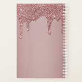 Luxe Roos Gold Driving Glitter Monogram Planner (Achterkant)