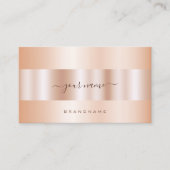 Luxe Roos Gold Effect Professional en modern Visitekaartje (Voorkant)