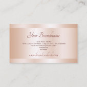 Luxe Roos Gold Effect Professional en stijlvol Visitekaartje (Achterkant)