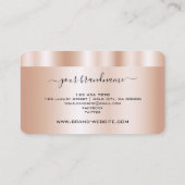 Luxe Roos Gold Effect Professional en Trendy Visitekaartje (Achterkant)