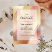 Luxe Roos-Gold- en grijze penseelstreken Kaart