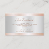Luxe Roos Gold- en Silver Effect Professional Visitekaartje (Achterkant)