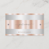 Luxe Roos Gold en Silver met Diamond Graphics Visitekaartje (Voorkant)