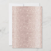 Luxe Roos Gold Flower Black Ribbon Baby shower Kaart (Achterkant)