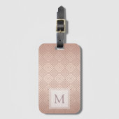 Luxe Roos Gold-gepersonaliseerd Bagagelabel (Voorkant (verticaal))