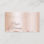 Luxe Roos Gold Glamoureus Professional Simple Visitekaartje (Voorkant)