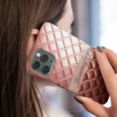 Luxe Roos Gold Glitter Custom Jouw namen toevoegen Case-Mate iPhone Case