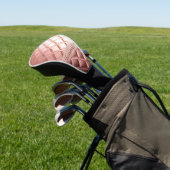 Luxe Roos Gold Glitter Custom Jouw namen toevoegen Golfheadcover (Insitu)