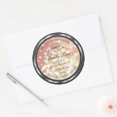 Luxe Roos Gold Glitter Product Label Juwelen Logo (Envelop)