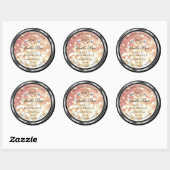 Luxe Roos Gold Glitter Product Label Juwelen Logo (Vel)