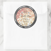 Luxe Roos Gold Glitter Product Label Juwelen Logo (Tas)