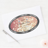 Luxe Roos Gold Glitter Product Label Juwelen Logo (Envelop)