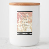 Luxe Roos Gold Glitter Product Label Juwelen Logo Voedselcontainer Etiket (Voorkant)