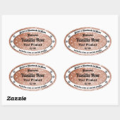 Luxe Roos Gold Glitter Product Labels diamanten (Vel)