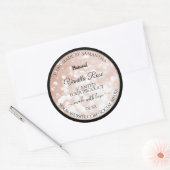 Luxe Roos Gold Glitter Product Packaging Labels (Envelop)