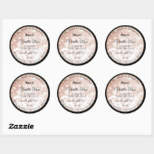 Luxe Roos Gold Glitter Product Packaging Labels (Vel)