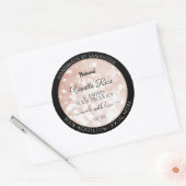Luxe Roos Gold Glitter Product Packaging Labels (Envelop)