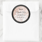 Luxe Roos Gold Glitter Product Packaging Labels (Tas)