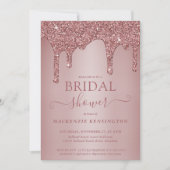 Luxe Roos Gold Glitter-schijven Vrijgezellenfeest Kaart (Voorkant)