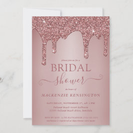 Luxe Roos Gold Glitter-schijven Vrijgezellenfeest Kaart