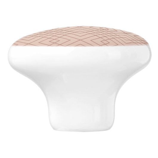 Luxe Roos Gold Keramische Knop (Zijkant)