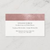 Luxe Roos Gold Lotus Flower Visitekaartjes (Achterkant)