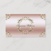 Luxe Roos Gold  met foto- en QR-code Visitekaartje (Voorkant)