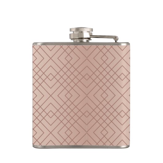 Luxe Roos Gold Monogram Heupfles (Achterkant)