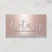 Luxe Roos Gold Notional Loan Signing Agent Visitekaartje (Voorkant)