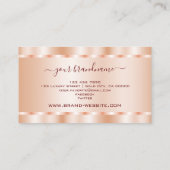 Luxe Roos Gold Shimmer-effect Professional Visitekaartje (Achterkant)