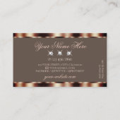 Luxe Roos Gold Sparkle Diamonds Glamoureuze Visitekaartje (Achterkant)