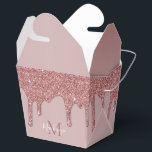 Luxe Roos Gold Sparkle Glitter Drift Monogram Bedankdoosjes<br><div class="desc">Girly Roos Gold Sparkle Glitter Drips Monogram Favor Box met mode faux blush roze/roos gouden glitter druppels op een chique achtergrond met uw aangepaste monogram en naam. Geweldig voor het houden van feestgunsten voor uw verjaardag, vrijgezellenfeest, of gewoon voor iedereen die houdt van de luxe glam levensstijl. Perfect voor uw...</div>