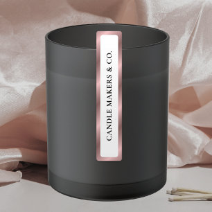 Luxe Roos Gold Tamper Proof Dunne Candle Jar Tin Labels