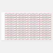 Luxe Roos Gold Tamper Proof Dunne Candle Jar Tin Labels (Vel)