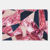 Luxe Roos Gold vloeibare verf Marmer Inpakpapier Vel (Voorkant 2)