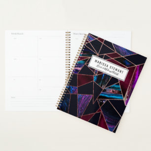 Luxe Roos Gold vloeibare verf marmer Planner