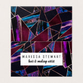 Luxe Roos Gold vloeibare verf Marmer Visitekaartje (Buitenkant ongevouwen)