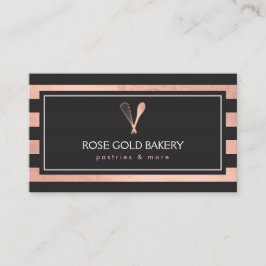 Luxe Roos Gold Whisk Spoon Logo Bakery II Visitekaartje