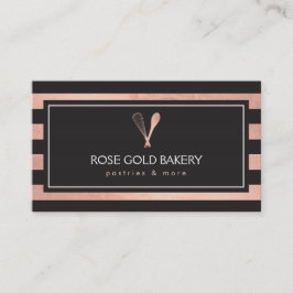 Luxe Roos Gold Whisk Spoon Logo Bakery II Visitekaartje