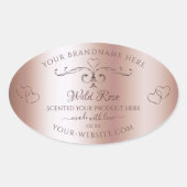 Luxe Roos Golden Product Label  hart (Voorkant)