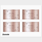 Luxe Roos Golden Product Label  hoeken (Vel)