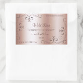 Luxe Roos Golden Product Label  hoeken (Tas)