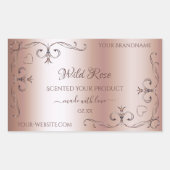 Luxe Roos Golden Product Label  hoeken (Voorkant)