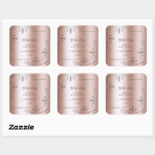 Luxe Roos Golden Product Label  hoeken (Vel)