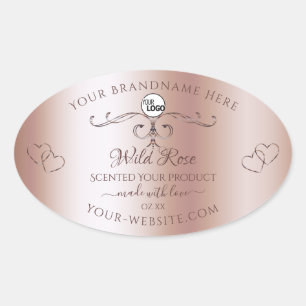 Luxe Roos Golden  Product Labels Logo