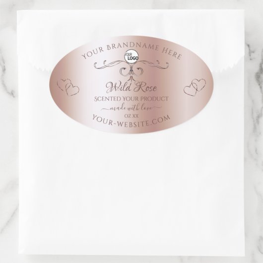 Luxe Roos Golden Product Labels Logo (Tas)