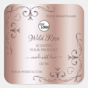 Luxe Roos Golden  Product Labels Logo