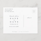 Luxe roos goud  botanisch met uitzondering van de  aankondigingskaart (Achterkant)