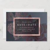 Luxe roos goud  botanisch met uitzondering van de  save the date (Voorkant)